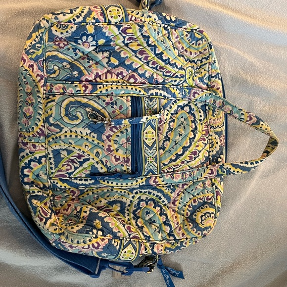 Vera Bradley computer Bag CAPRI BLUE Retired Pattern - Picture 5 of 8